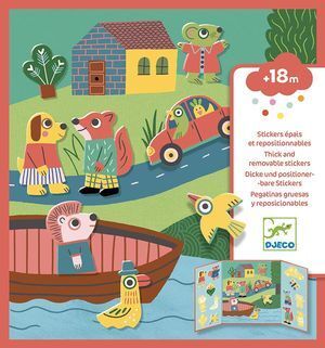 PEGATINAS REPOSICIONALES LOS ANIMALES (+18M)