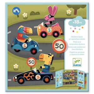 PEGATINAS REPOSICIONALES LOS COCHES (+18M)