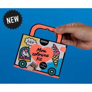 MINI POCKET OMY UNICORNIO PARA COLOREAR + 4 LAPICES COLOR