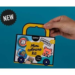 MINI POCKET OMY ANIMALS PARA COLOREAR + 4 LAPICES COLOR