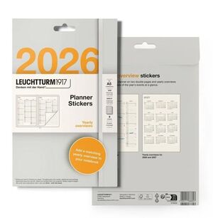 LEUCHTTURM1917 PLANNER STICKERS 2026 YEARLY - A5 ANNUAL PLANNING STICKERS