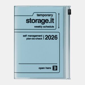 A6 2025/2026 AGENDA MARK'S STORAGE.IT - AZUL
