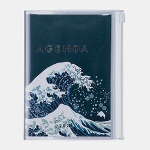 AGENDA A6 JAPAN - OLA AZUL MARINO