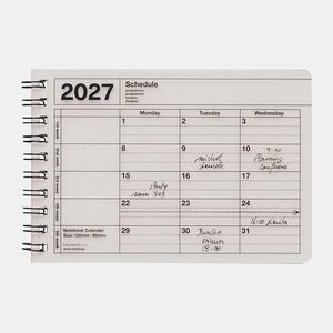 2027 CALENDARIO/LIBRETA MINI - MARFIL