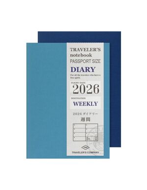TRAVELER'S NOTEBOOK PASSPORT SIZE REFILL 2026 WEEKLY