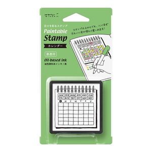PAINTABLE STAMP PRE-INKED CALENDER