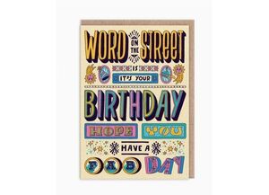 POSTAL · WORD ON THE STREET BIRTHDAY