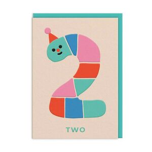 POSTAL · AGE 2 RAINBOW WORM BIRTHDAY