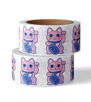 WASHI TAPE LUCKY CAT MANEKI NEKO