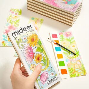 FLORES - PUNTO DE LIBRO PARA COLOREAR CON ACUARELAS
