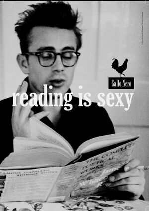 PÓSTER READING IS SEXY - JAMES DEAN