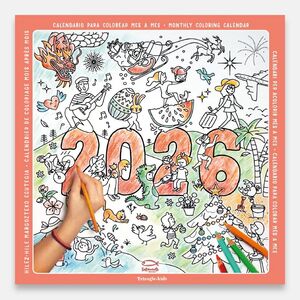 CALENDARIO PARA COLOREAR MES A MES 2026