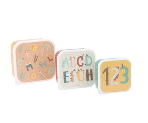 SET 3 CAJA ALMUERZO FUNNY LETTERS