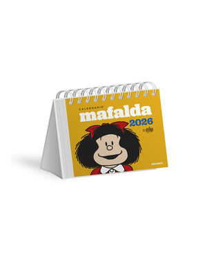 CALENDARIO 2026 MAFALDA ESCRITORIO AMARILLO