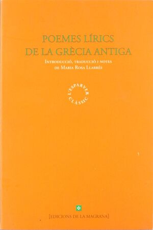 POEMES LIRICS DE LA GRECIA ANTIGA