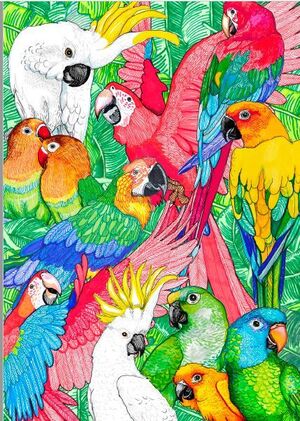 LOROS PRINT A4 EL DIOS DE LOS TRES
