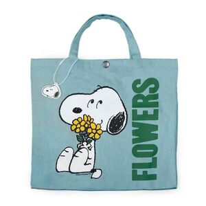 SNOOPY FLOWERS VINTAGE-STYLE MARKET TOTE