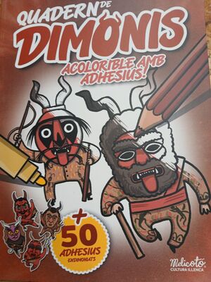 QUADERN DE DIMONIS ACOLORIBLE AMB ADHESIUS
