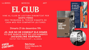 Dimarts 21 de desembre a les 19: El Club amb Marta Pérez