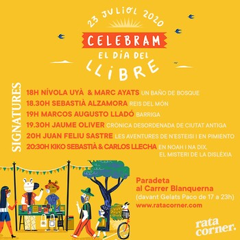 El dijous 23 de juliol celebram el Dia del Llibre 2020