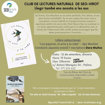 Club de lectures naturals de Seo-Virot: 'Los pájaros, el arte y la vida'