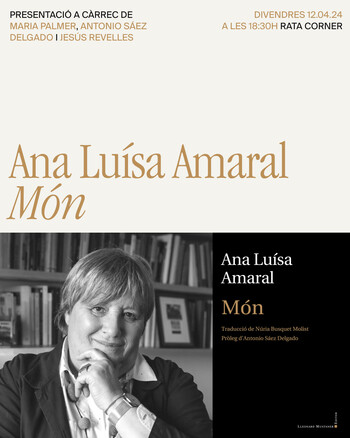 Presentació de 'Món' d'Ana Luísa Amaral