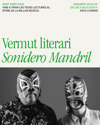Vermut literari i Sonidero Mandril per celebrar Sant Jordi