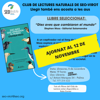Club de lectures naturals SEO-VIROT: Diez aves que cambiaron el mundo